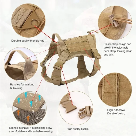 Havenfly Tactical Dog Harness with Extra Patches - Picture 4 of 10